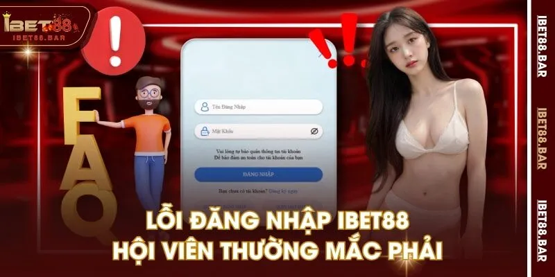 Lỗi đăng nhập IBET88 hội viên thường mắc phải